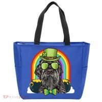 Wirehaired Pointing Griffon Dog Funny St Patricks Day Gift Tote Bag thumb 0