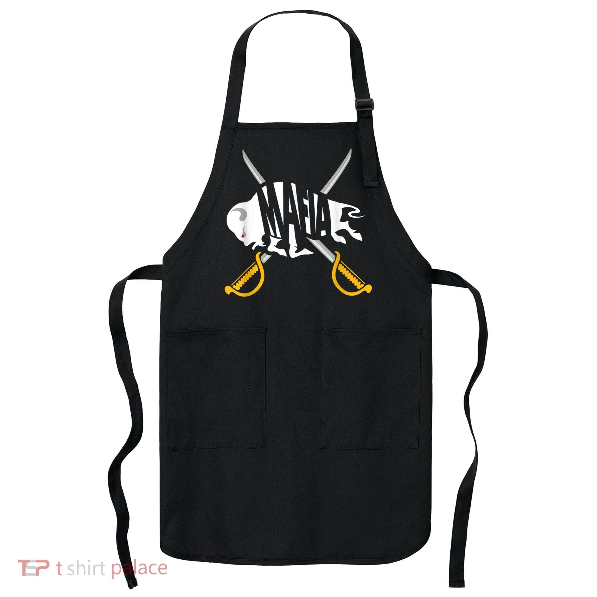 W+N+Y Pride - Gray White Yellow Buffalo Shirt Apron