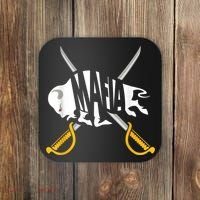 W+N+Y Pride - Gray White Yellow Buffalo Shirt Coaster thumb 0