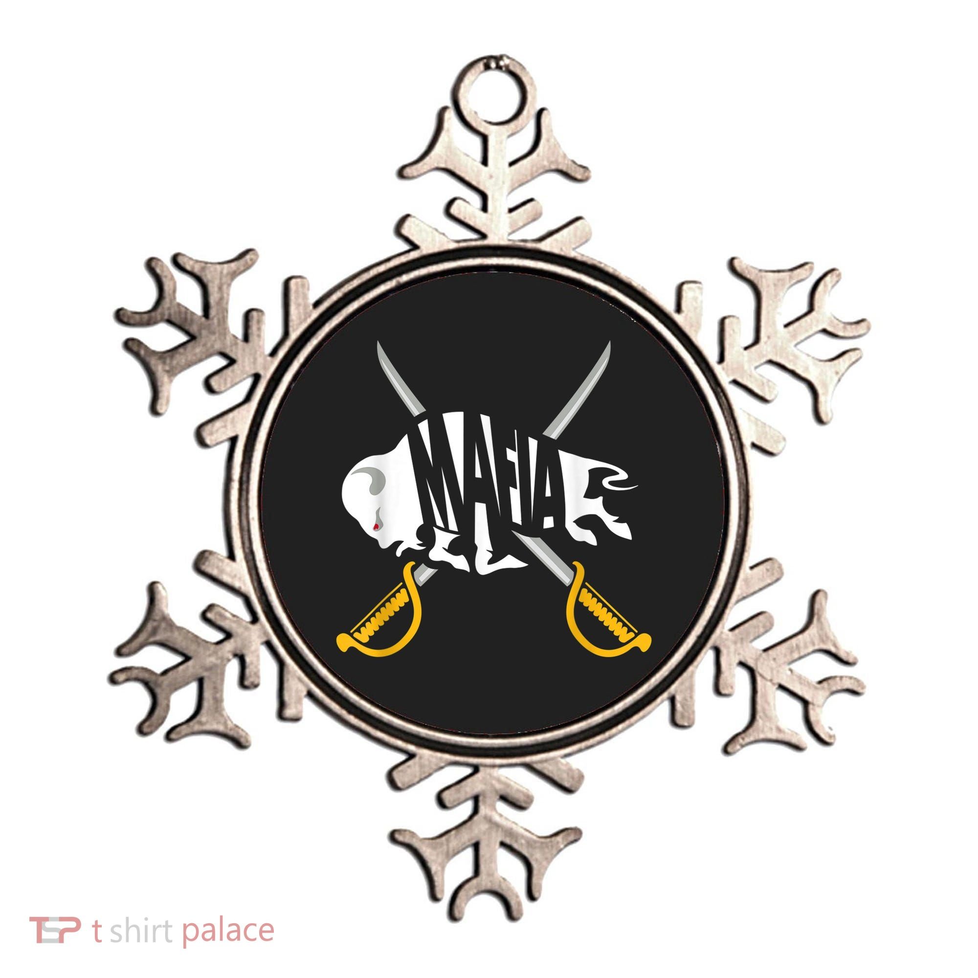 W+N+Y Pride - Gray White Yellow Buffalo Shirt Ornament
