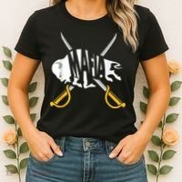 W+N+Y Pride - Gray White Yellow Buffalo Shirt Women's T-Shirt thumb 2