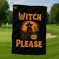 Witch Please Gift Golf Towel thumb 1
