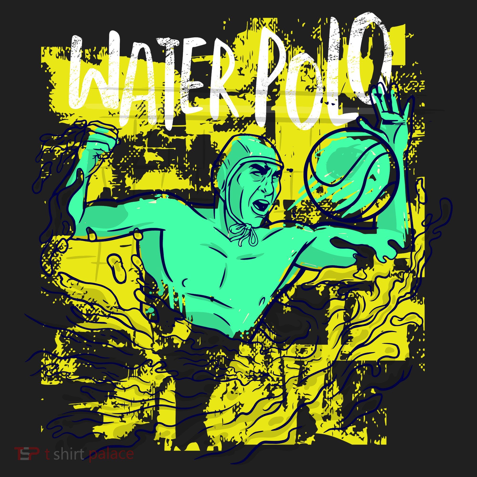 Water Polo Grunge Tumbler