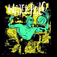 Water Polo Grunge Ornament thumb 1