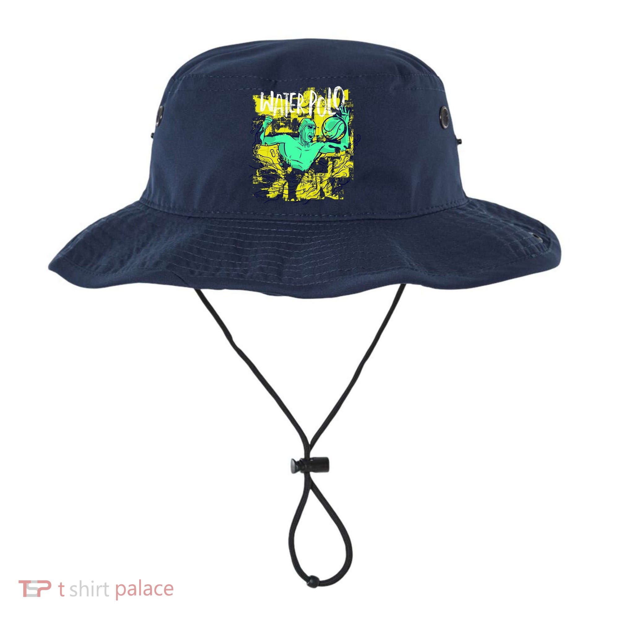Water Polo Grunge Bucket Hat