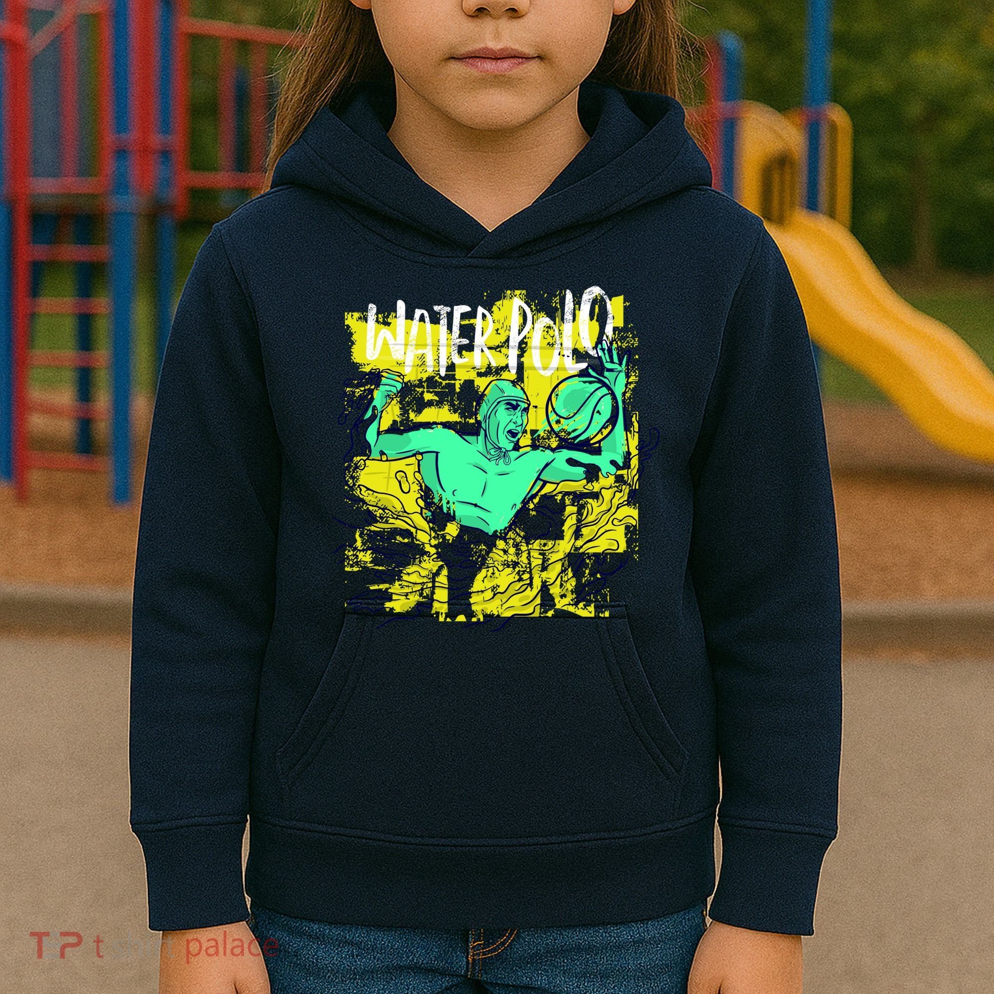 Water Polo Grunge Kids Hoodie