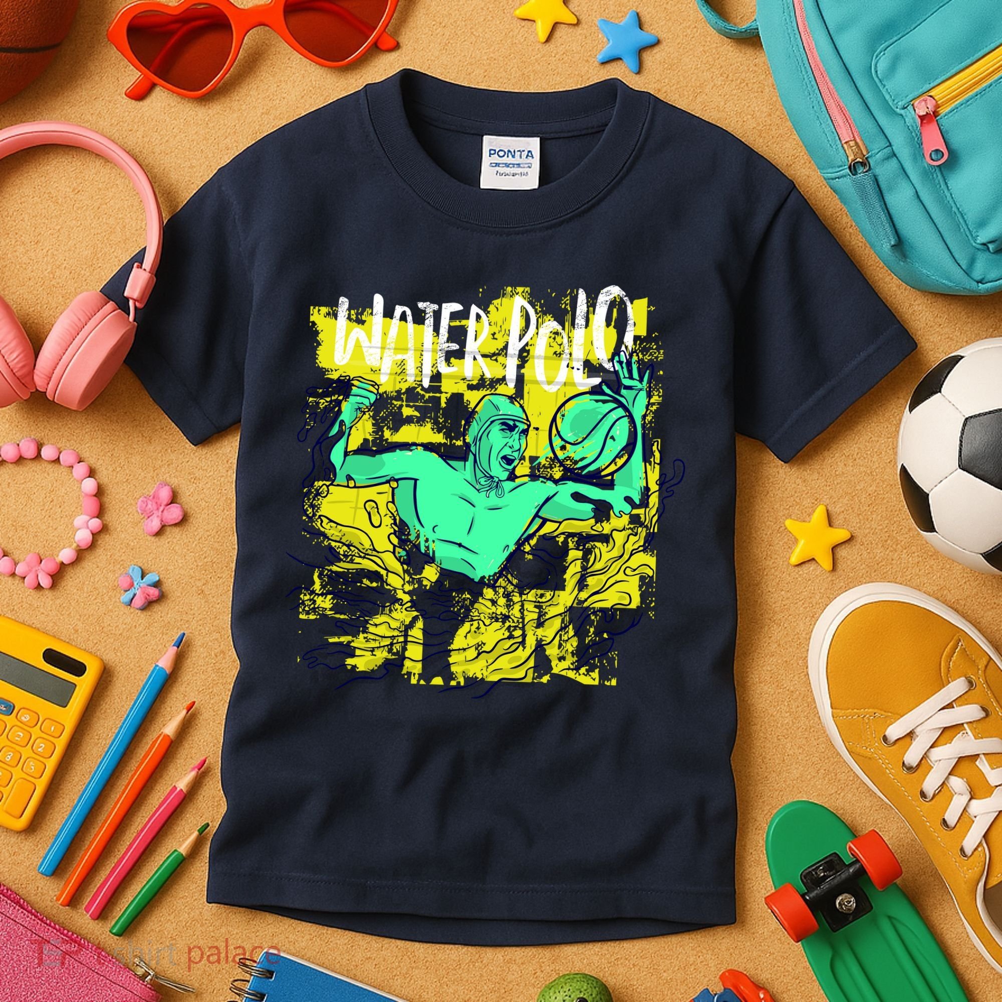 Water Polo Grunge Kids T-Shirt