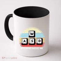 Wasd Pc Gamer Retro Gaming ItS What Moves Me Pc Master Race Gift Coffee Mug thumb 0