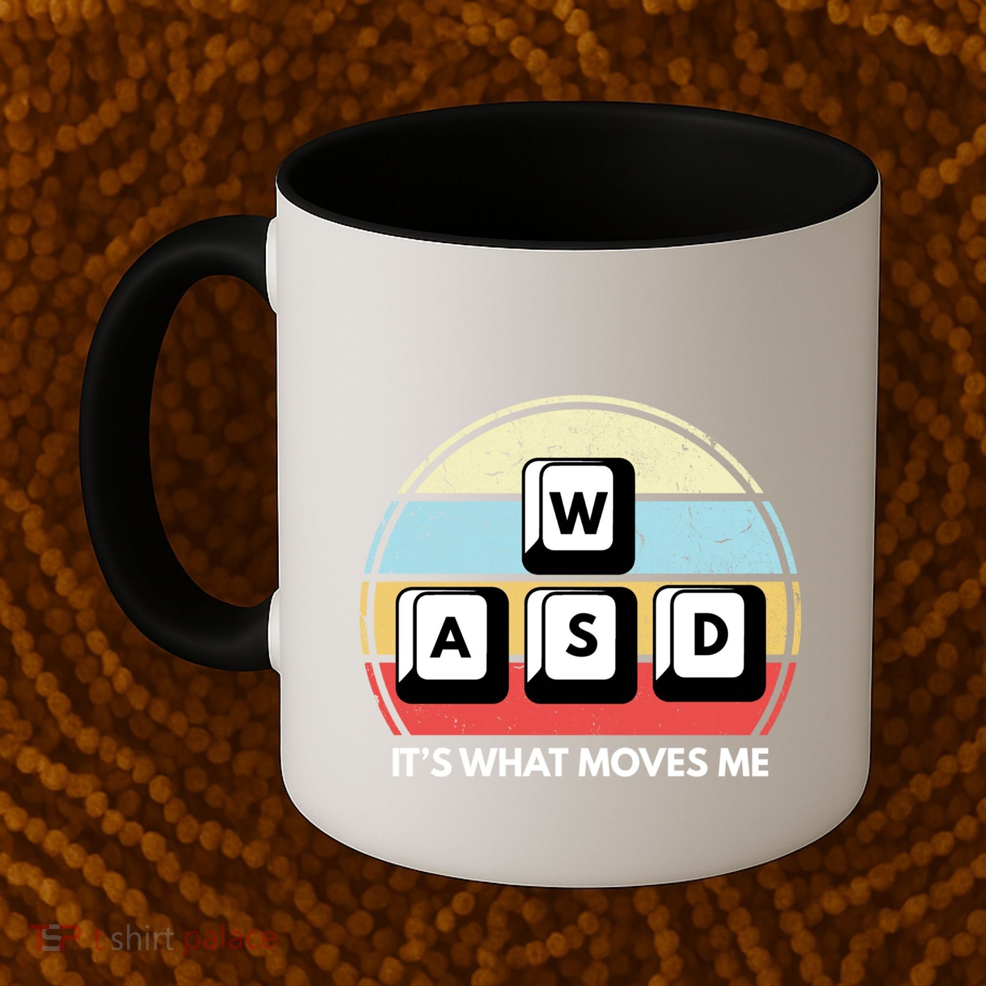 Wasd Pc Gamer Retro Gaming ItS What Moves Me Pc Master Race Gift Coffee Mug