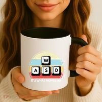 Wasd Pc Gamer Retro Gaming ItS What Moves Me Pc Master Race Gift Coffee Mug thumb 3