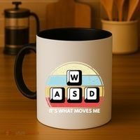 Wasd Pc Gamer Retro Gaming ItS What Moves Me Pc Master Race Gift Coffee Mug thumb 4
