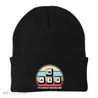 Wasd Pc Gamer Retro Gaming ItS What Moves Me Pc Master Race Gift Beanie thumb 0