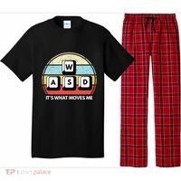 Wasd Pc Gamer Retro Gaming ItS What Moves Me Pc Master Race Gift Pajama Set thumb 0