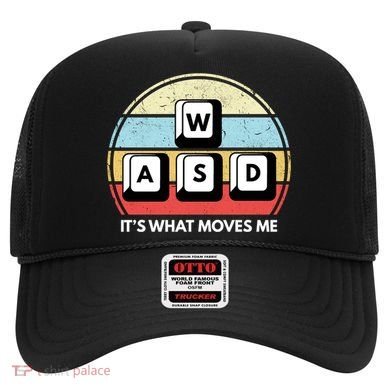 Wasd Pc Gamer Retro Gaming ItS What Moves Me Pc Master Race Gift Hat