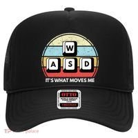 Wasd Pc Gamer Retro Gaming ItS What Moves Me Pc Master Race Gift Hat thumb 0