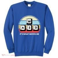 Wasd Pc Gamer Retro Gaming ItS What Moves Me Pc Master Race Gift Sweatshirt thumb 0