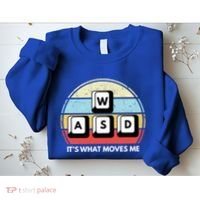 Wasd Pc Gamer Retro Gaming ItS What Moves Me Pc Master Race Gift Sweatshirt thumb 2