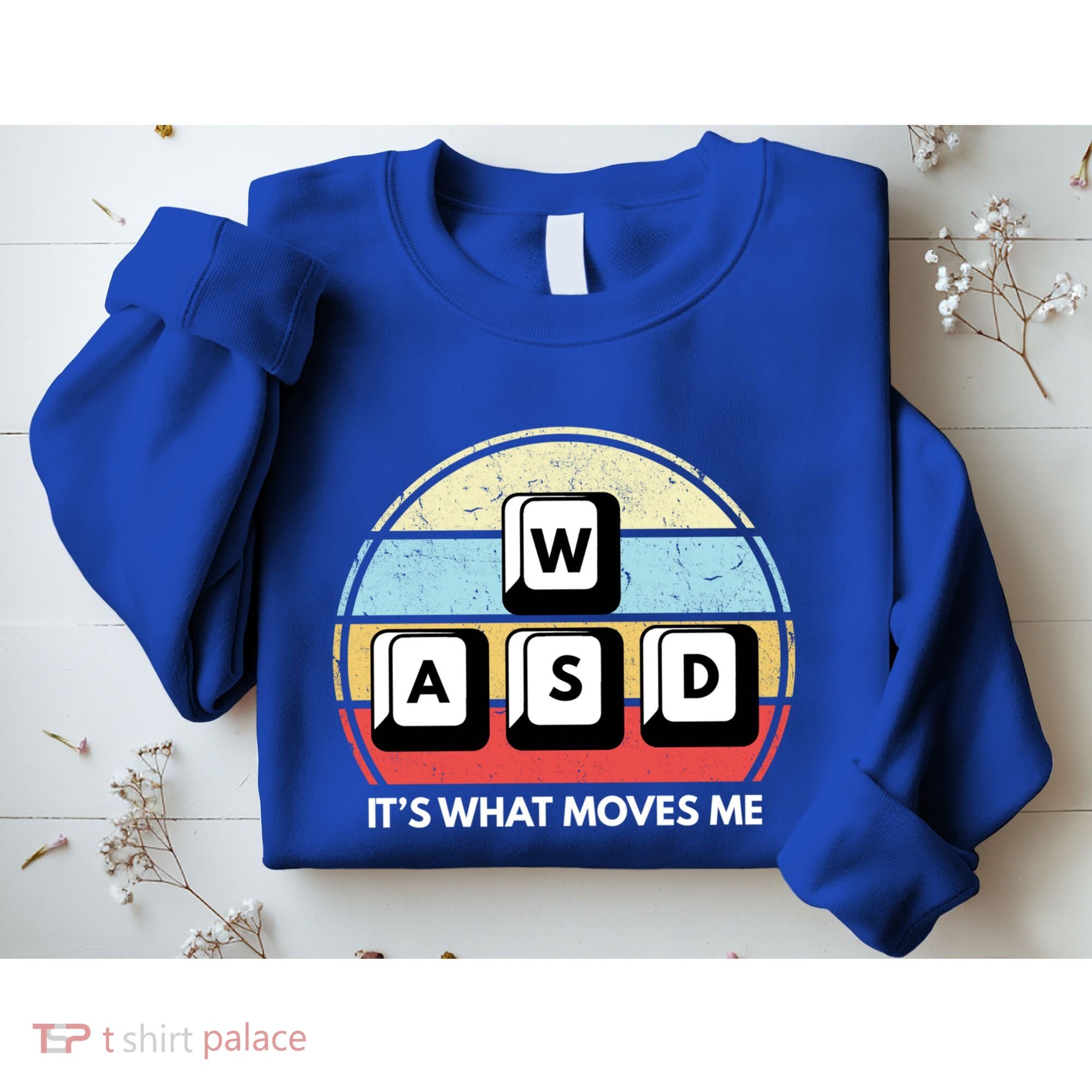 Wasd Pc Gamer Retro Gaming ItS What Moves Me Pc Master Race Gift Sweatshirt