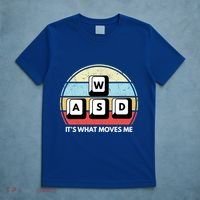 Wasd Pc Gamer Retro Gaming ItS What Moves Me Pc Master Race Gift T-Shirt thumb 5