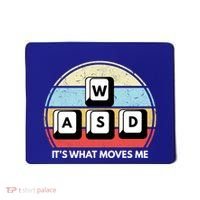Wasd Pc Gamer Retro Gaming ItS What Moves Me Pc Master Race Gift Mousepad thumb 0