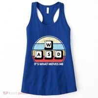 Wasd Pc Gamer Retro Gaming ItS What Moves Me Pc Master Race Gift Women's Tank Top thumb 0