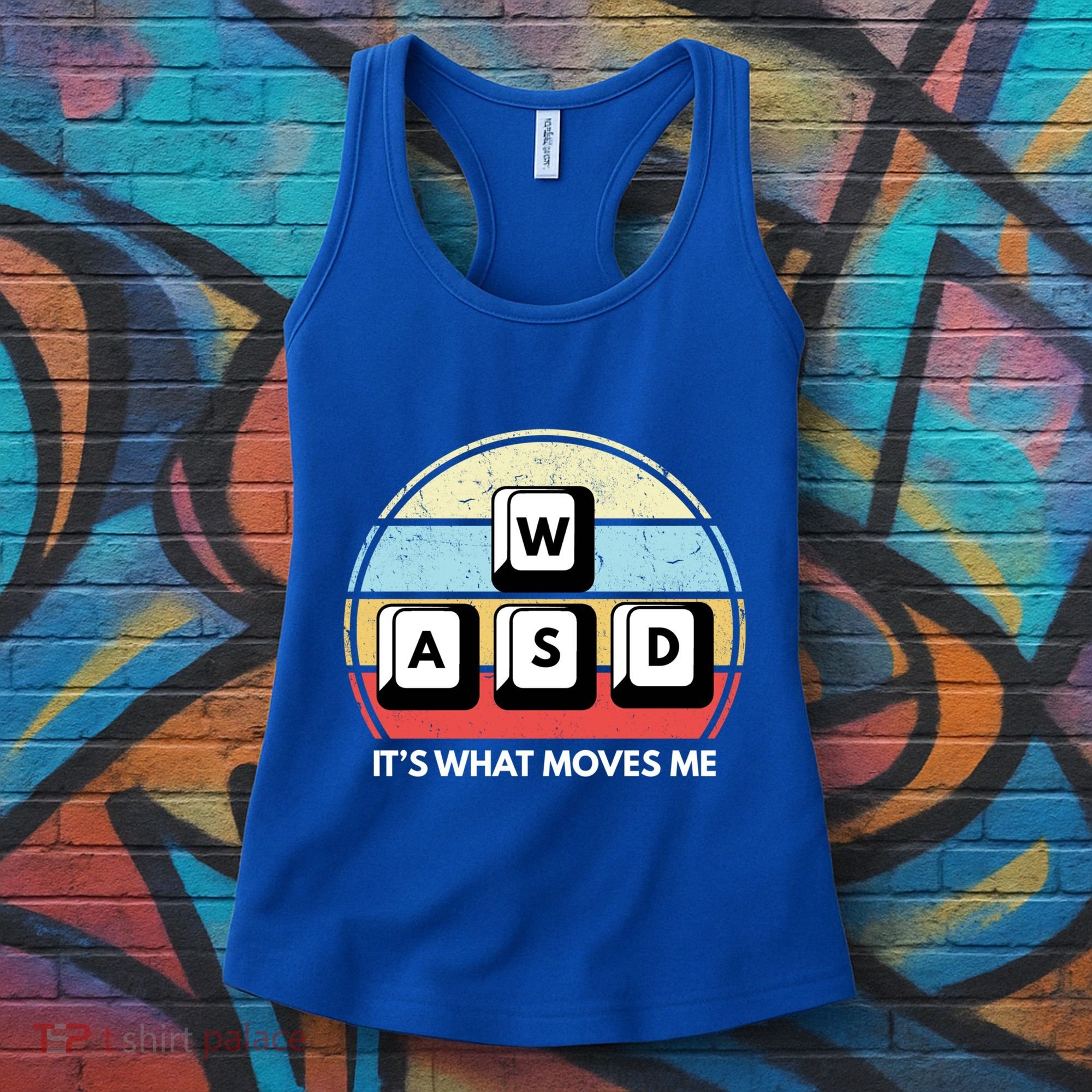 Wasd Pc Gamer Retro Gaming ItS What Moves Me Pc Master Race Gift Women's Tank Top