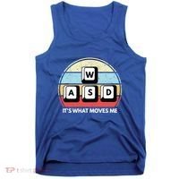 Wasd Pc Gamer Retro Gaming ItS What Moves Me Pc Master Race Gift Tank Top thumb 0