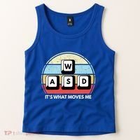 Wasd Pc Gamer Retro Gaming ItS What Moves Me Pc Master Race Gift Tank Top thumb 2