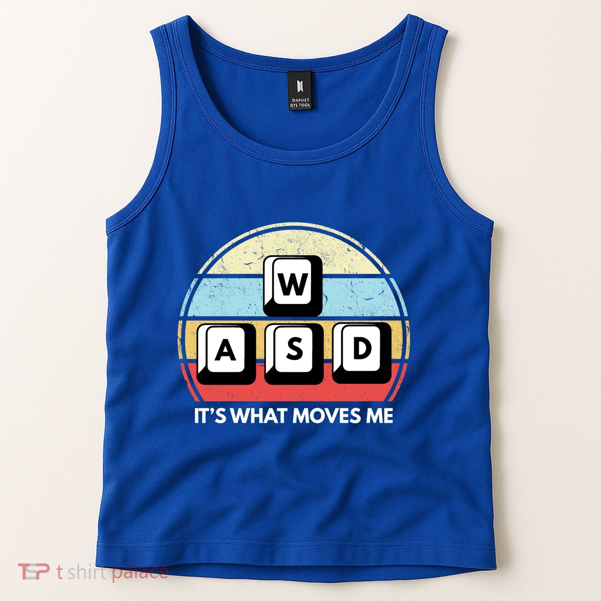 Wasd Pc Gamer Retro Gaming ItS What Moves Me Pc Master Race Gift Tank Top