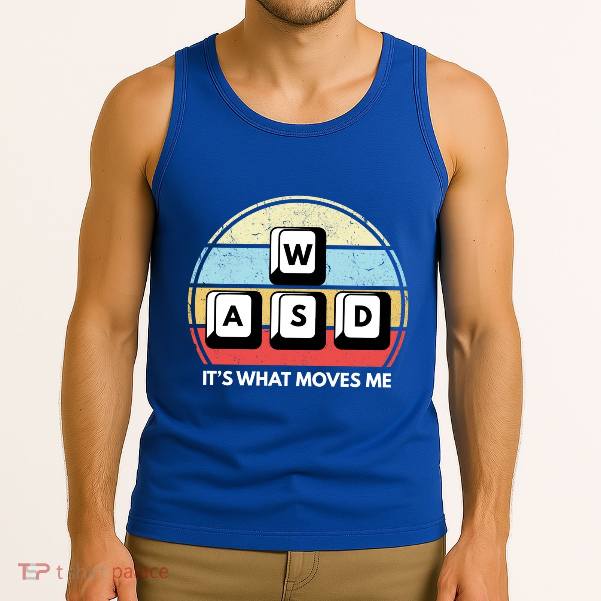 Wasd Pc Gamer Retro Gaming ItS What Moves Me Pc Master Race Gift Tank Top