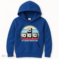 Wasd Pc Gamer Retro Gaming ItS What Moves Me Pc Master Race Gift Kids Hoodie thumb 0