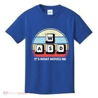 Wasd Pc Gamer Retro Gaming ItS What Moves Me Pc Master Race Gift Kids T-Shirt thumb 0