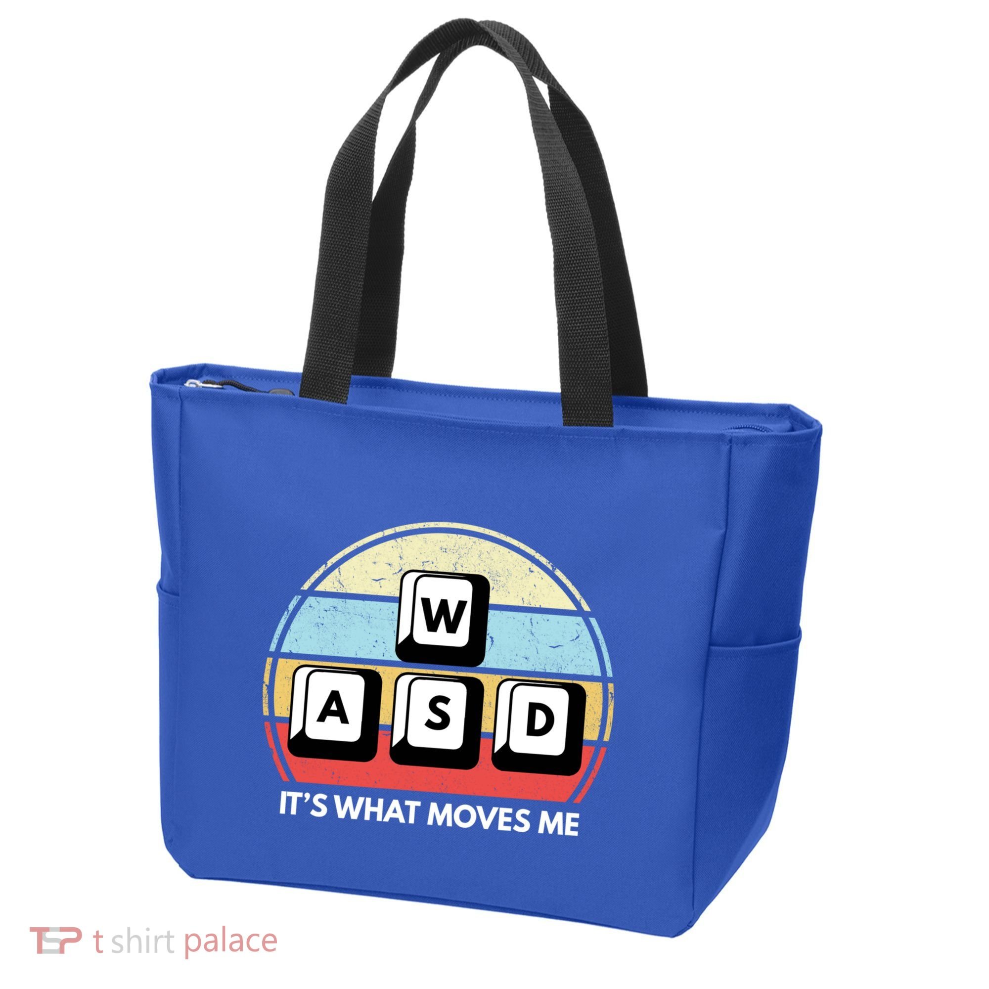 Wasd Pc Gamer Retro Gaming ItS What Moves Me Pc Master Race Gift Tote Bag