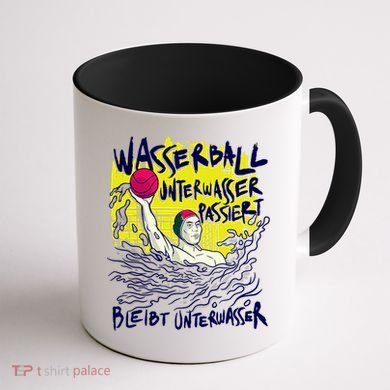 Water Polo German Coffee Mug back