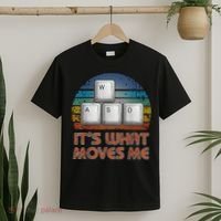 WASD PC Gamer Gifts Video Gaming Boy Men Vintage Gift T-Shirt thumb 2
