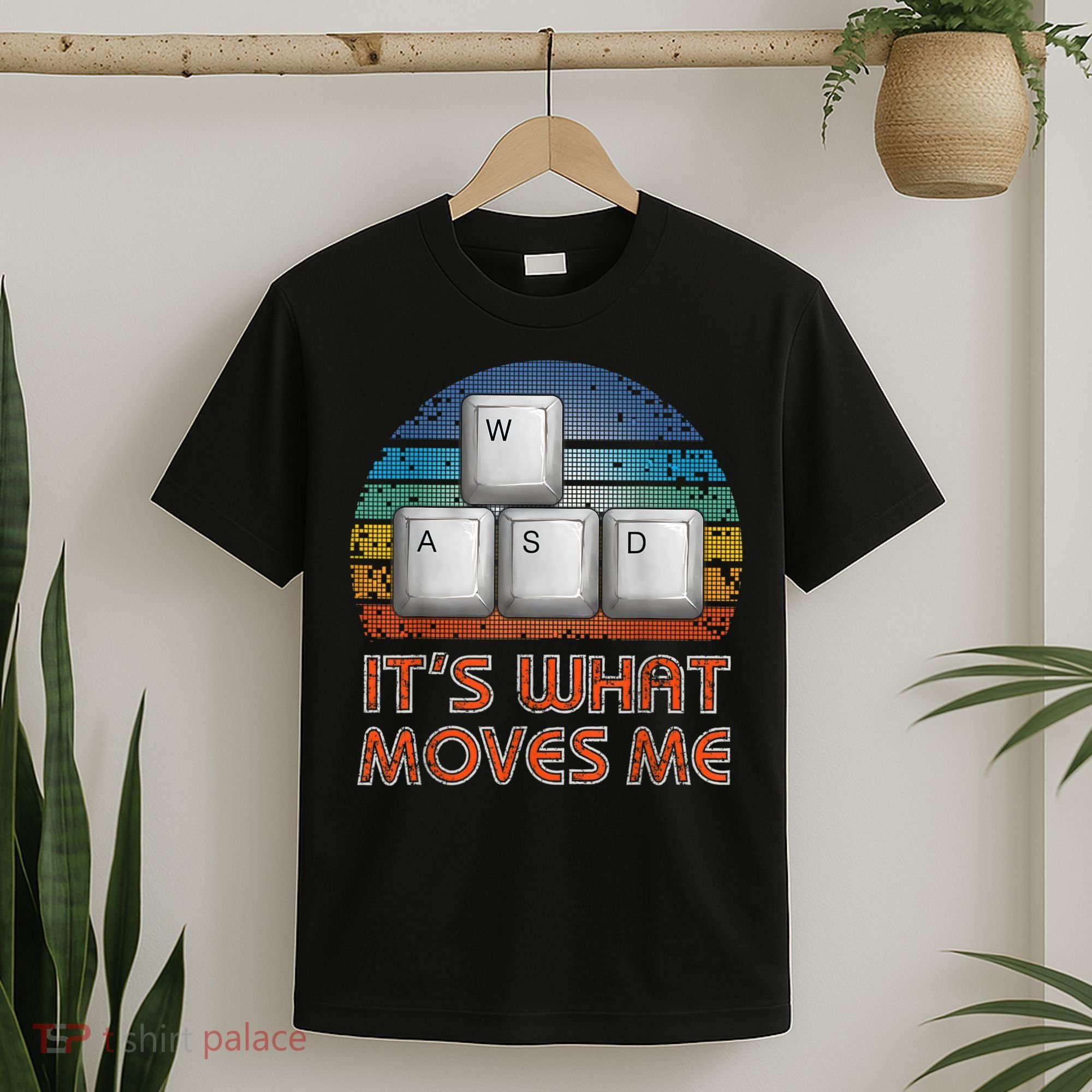 WASD PC Gamer Gifts Video Gaming Boy Men Vintage Gift T-Shirt