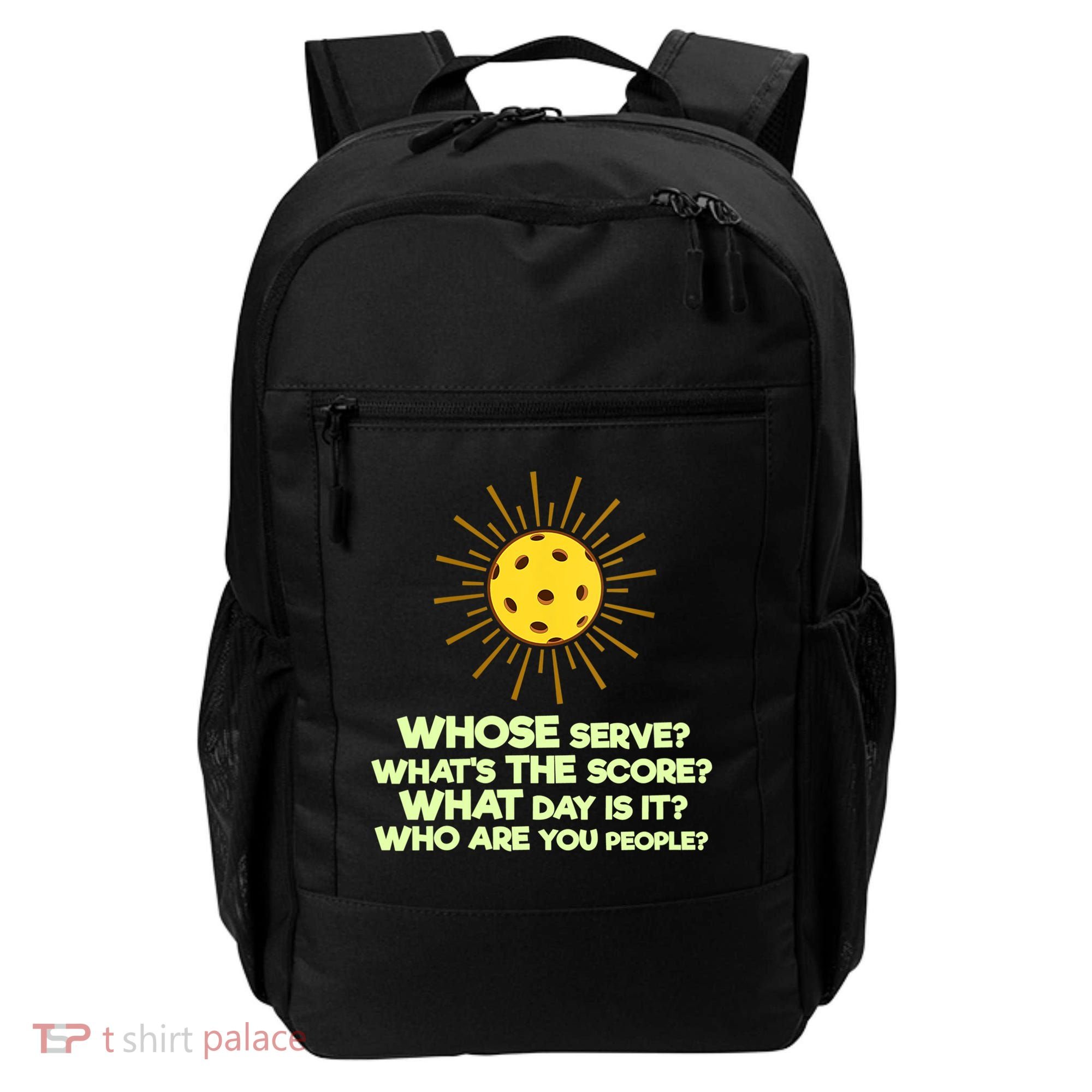 Womens Pickleball Gift Pickle Ball Player Pickleball Funny VNeck TShirt Backpack