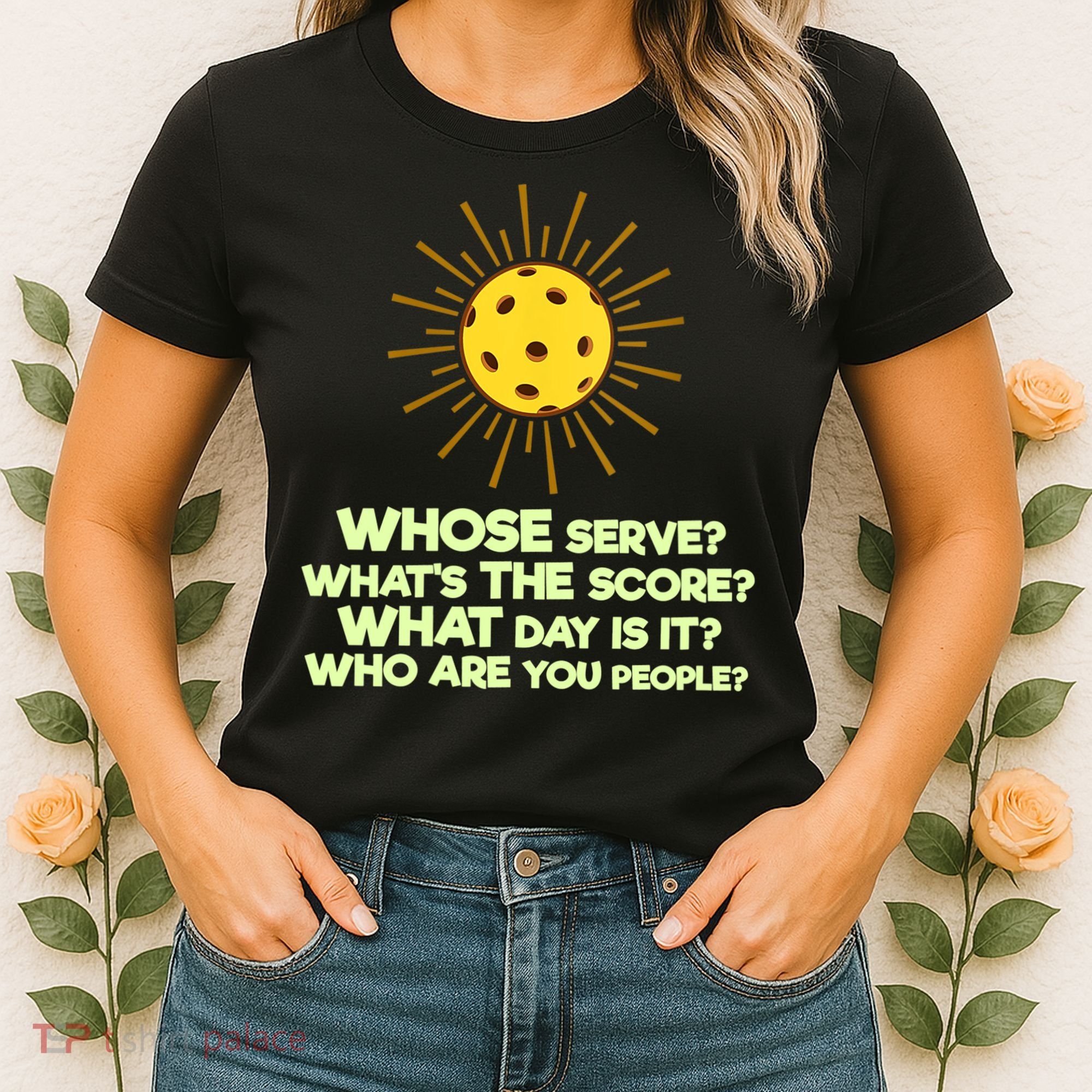 Womens Pickleball Gift Pickle Ball Player Pickleball Funny VNeck TShirt Women's T-Shirt