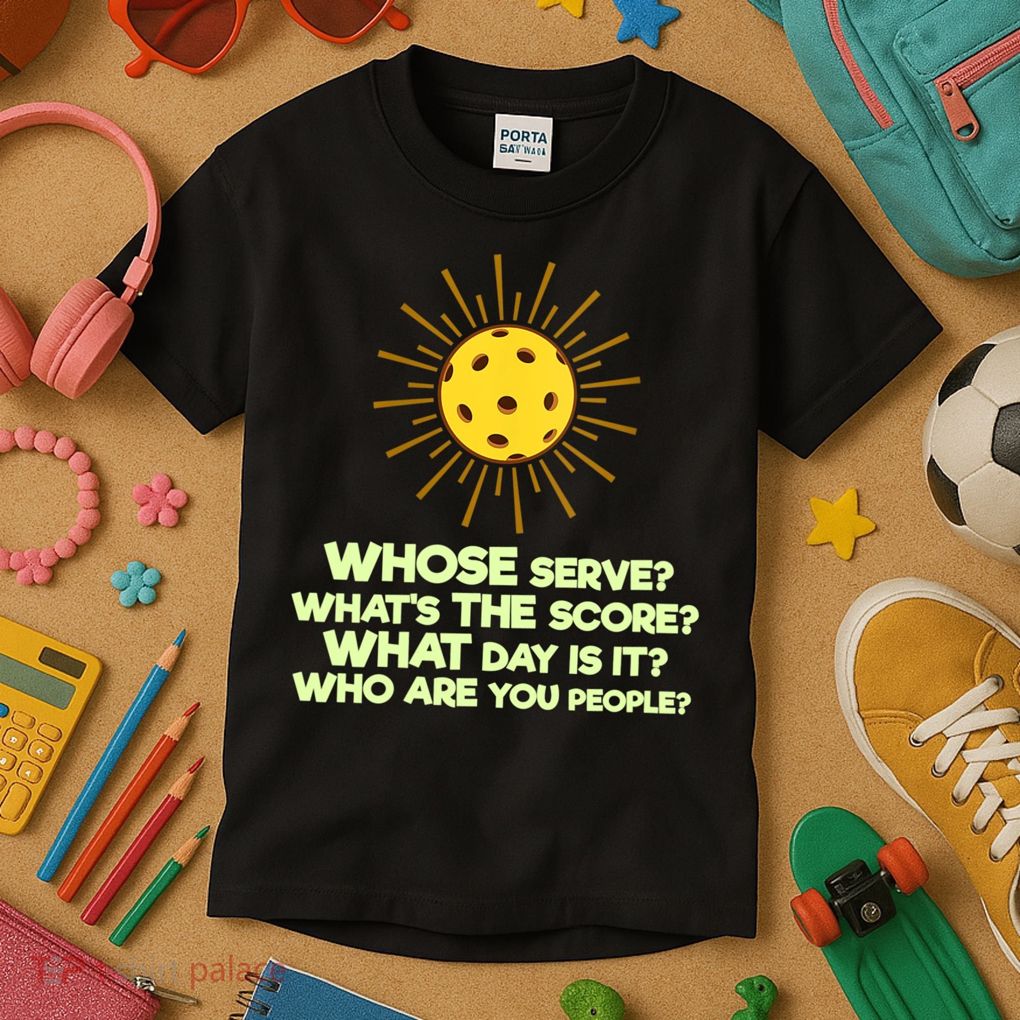 Womens Pickleball Gift Pickle Ball Player Pickleball Funny VNeck TShirt Kids T-Shirt
