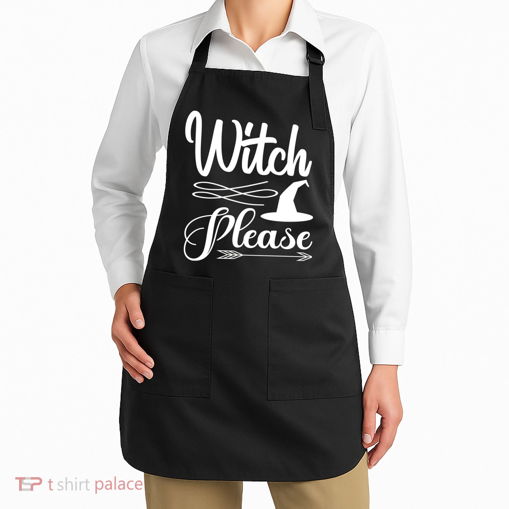 Witch Please Halloween Quote Apron