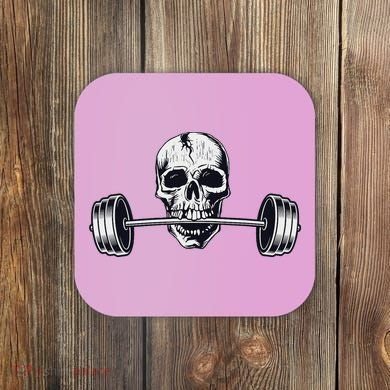 Weightlifting  Powerlifting Heavy Barbell Skull Coaster