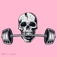 Weightlifting  Powerlifting Heavy Barbell Skull Coaster thumb 2