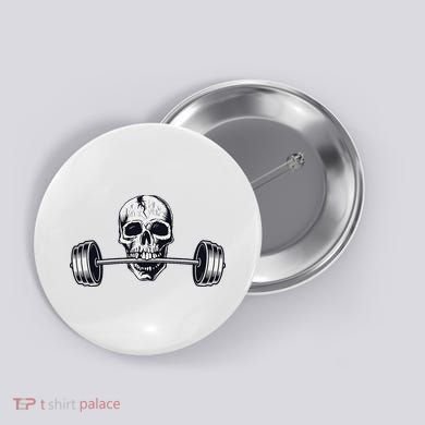 Weightlifting  Powerlifting Heavy Barbell Skull Button