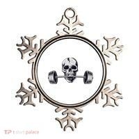 Weightlifting  Powerlifting Heavy Barbell Skull Ornament thumb 0