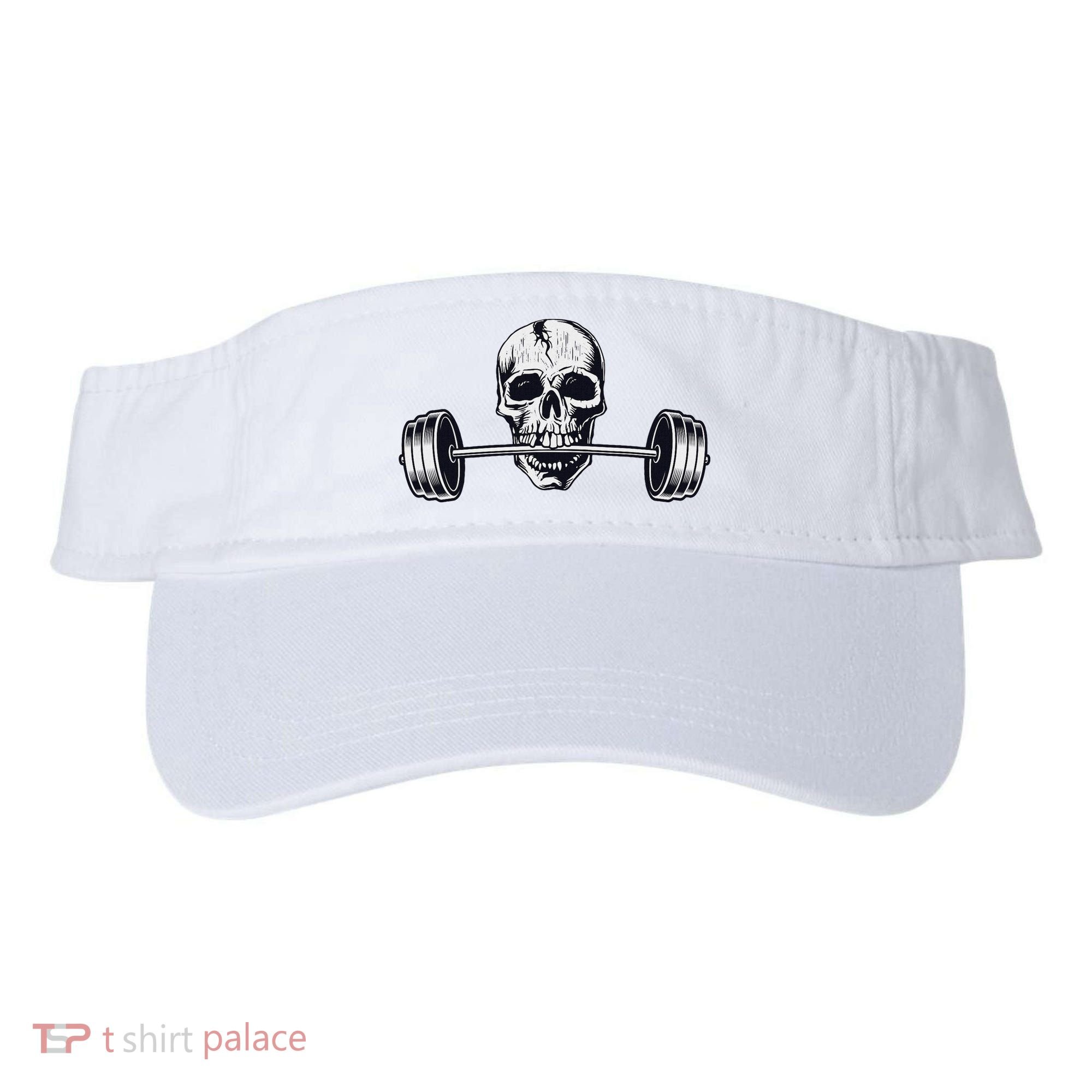 Weightlifting  Powerlifting Heavy Barbell Skull Visor