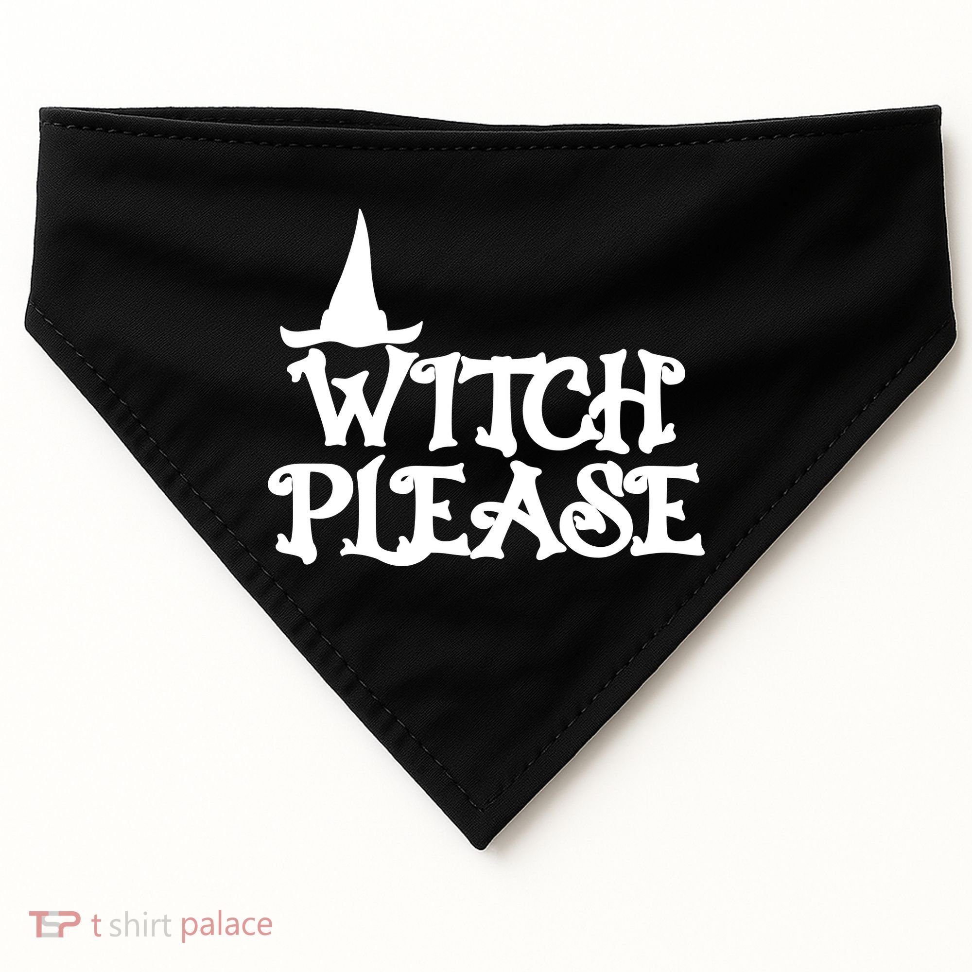 Witch Please Halloween Funny USA-Made Doggie Bandana