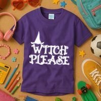 Witch Please Halloween Funny Kids T-Shirt thumb 3