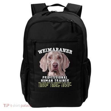 Weimaraner Professional Human Trainer Cute Dog Backpack