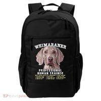 Weimaraner Professional Human Trainer Cute Dog Backpack thumb 0