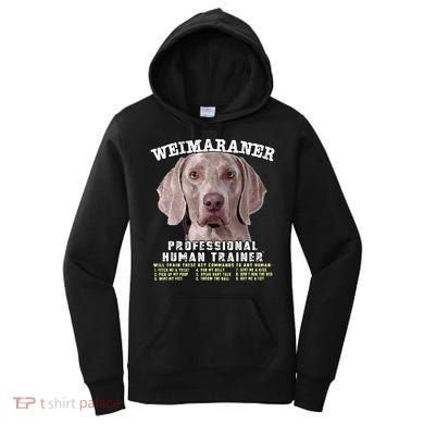 Weimaraner Professional Human Trainer Cute Dog Women's Hoodie